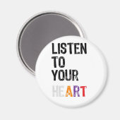 Aimant Écoutez votre HeART (Recto/Verso)