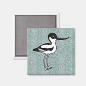 Aimant Écran à tuyau Avocet mignon Birdorable Cartoon Bir (Recto/Verso)