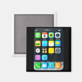 Aimant Écran de téléphone portable Smartphone Application (Recto/Verso)