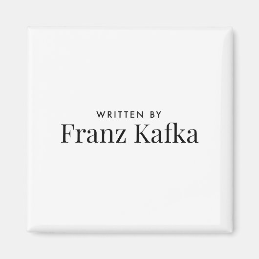 Aimant Écrit par Franz Kafka (Devant)