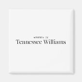 Aimant Écrit par Tennessee Williams (Devant)