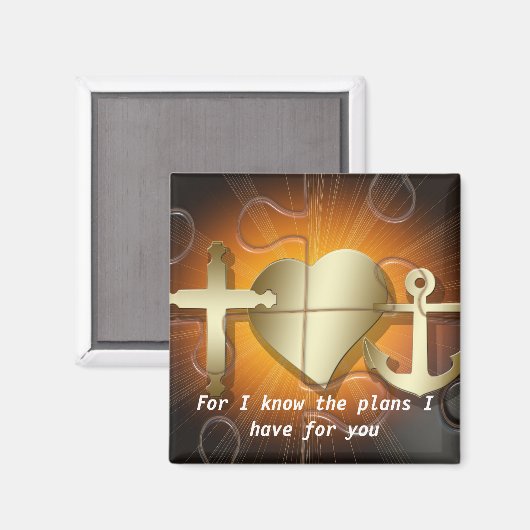 Aimant Écriture biblique chrétienne (Recto/Verso)