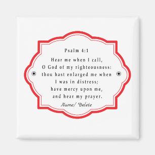 Aimant Écriture biblique Psaume 4-1