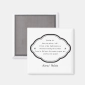 Aimant Écriture biblique Psaume 4-1 (Recto/Verso)