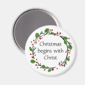 Aimant Écriture chrétienne de Noël Sticker Écriture (Recto/Verso)