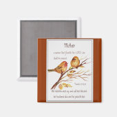 Aimant Écriture chrétienne Proverbes 31 (Recto/Verso)