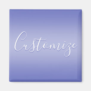 Aimant Écriture cursive éditable Violet blanc et violet