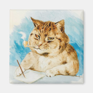 Aimant Écriture de chats par Louis Wain