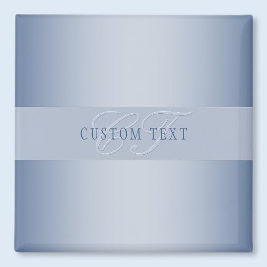 Aimant Écriture de monogramme élégante et modifiable | Bl