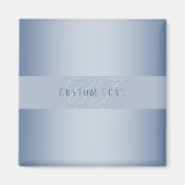 Aimant Écriture de script de monogramme élégant modifiabl (Devant)