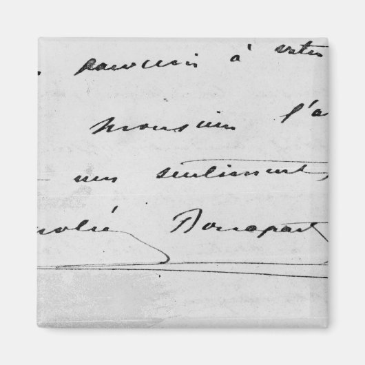 Aimant Écriture et signature (Devant)