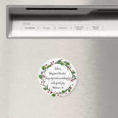 Aimant Écriture inspirante de Noël chrétien (In Situ (Lave-vaisselle))