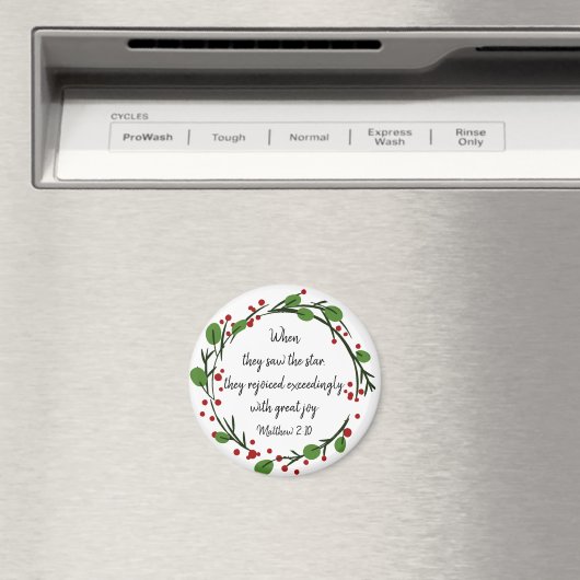 Aimant Écriture inspirée de Noël chrétien (In Situ (Lave-vaisselle))