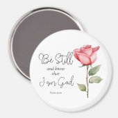 Aimant Écriture Soyez toujours et Sachez que je suis Dieu (Recto/Verso)