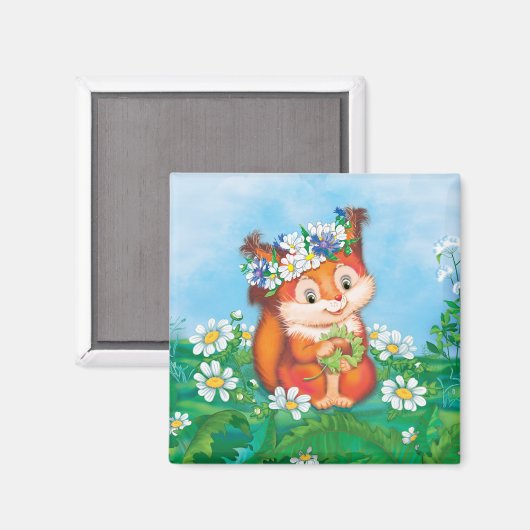 Aimant écureuil (Recto/Verso)