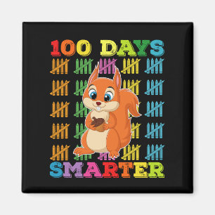 Aimant Écureuil 100 jours plus intelligent 100e jour d'éc