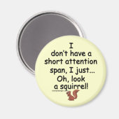 Aimant Écureuil à courte attention (Recto/Verso)