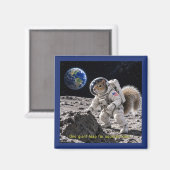 Aimant Écureuil dans l'espace (Recto/Verso)