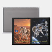 Aimant Écureuil Espace Futur (Recto/Verso)