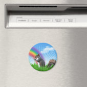 Aimant Écureuil et ciel arc-en-ciel (In Situ (Lave-vaisselle))