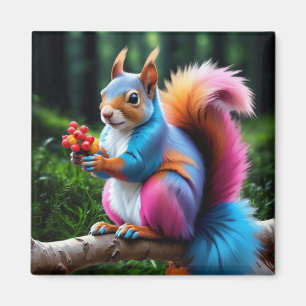 Aimant Écureuil Sur La Branche-19274