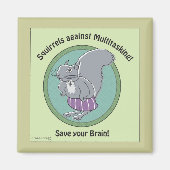 Aimant Écureuils contre l'aimant multitâche (Devant)