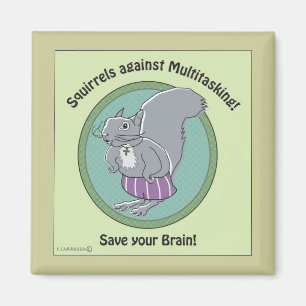 Aimant Écureuils contre l'aimant multitâche
