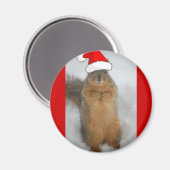 Aimant Écureuils de Noël (Recto/Verso)