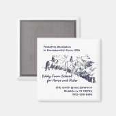 Aimant Eddy Farm School for Horse and Rider (Recto/Verso)