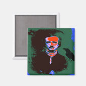 Aimant Edgar Allan Poe Pop Art (Recto/Verso)