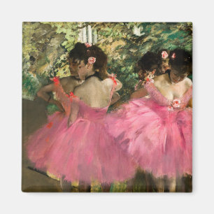 Aimant Edgar Degas - Danseuses en rose