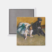 Aimant Edgar Degas - En attente (Recto/Verso)