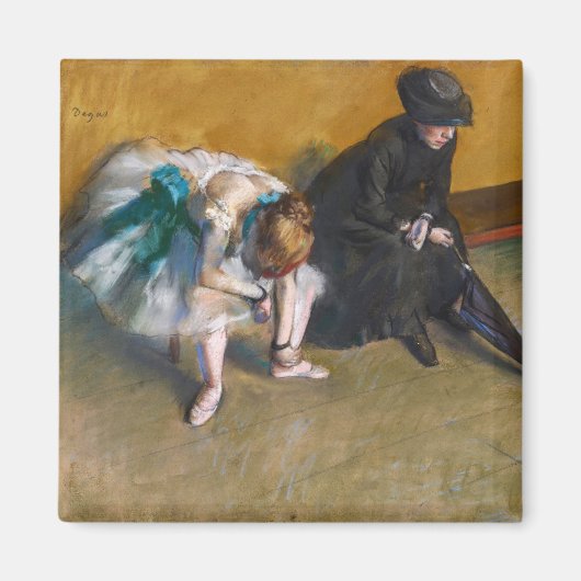 Aimant Edgar Degas - En attente (Devant)