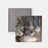 Aimant Edgar Degas - La répétition du ballet sur scène (Recto/Verso)
