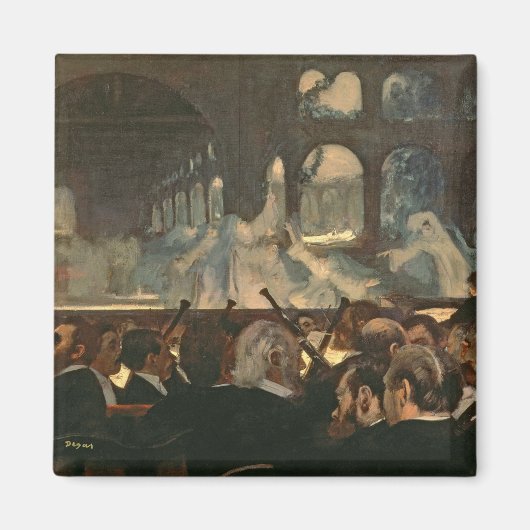 Aimant Edgar Degas | La scène du ballet, opéra de Meyerbe (Devant)