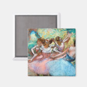 Aimant Edgar Degas - Quatre Ballerinas sur scène (Recto/Verso)