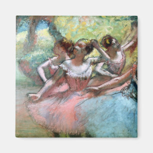 Aimant Edgar Degas   quatre ballerines sur l'étape