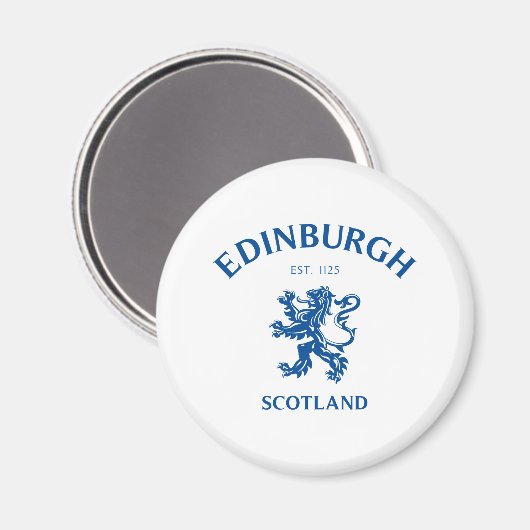 Aimant EDIMBOURG Écosse (Recto/Verso)