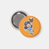 Aimant Édition Chibi Baseball - Attrape en saut (Recto/Verso)