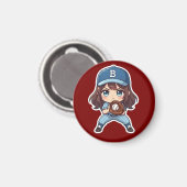 Aimant Édition Chibi Baseball - Position de préparation (Recto/Verso)
