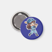 Aimant Édition Chibi Baseball - Puissant Swing (Recto/Verso)