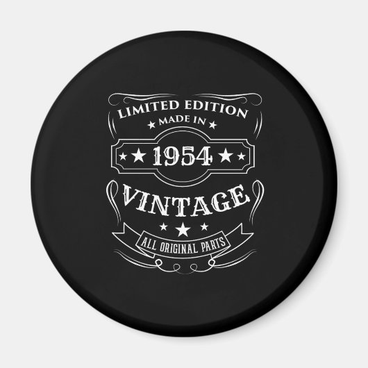 Aimant Edition Limitée Fabriquée En 1954 Cadeau Anniversa (Devant)