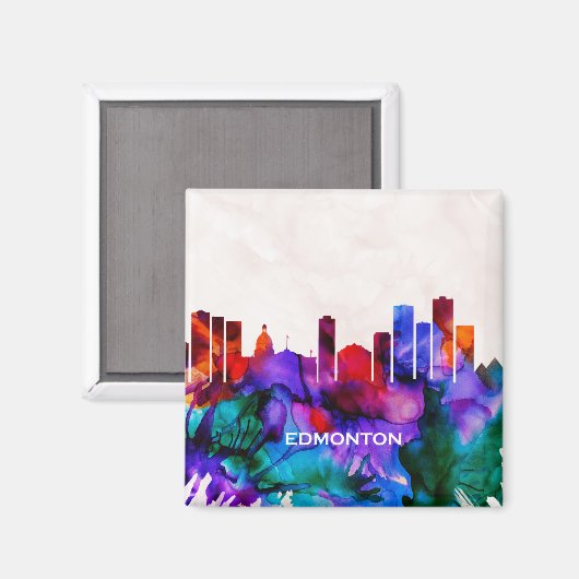Aimant Edmonton Skyline (Recto/Verso)