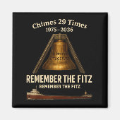 Aimant Edmund Fitzgerald, Remember The Fitz Great Lakes M (Devant)