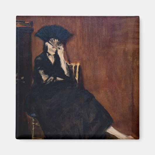 Aimant Edouard Manet - Berthe Morisot avec ventilateur (Devant)