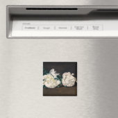 Aimant Edouard Manet - Branche de pivoines blanches, séca (In Situ (Lave-vaisselle))