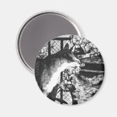 Aimant Édouard Manet Chat et Fleurs (Recto/Verso)