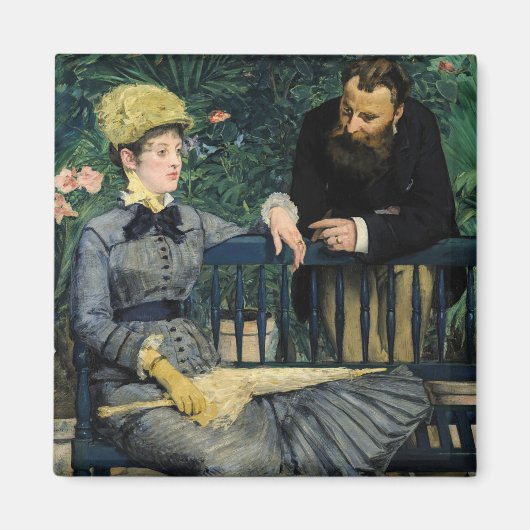 Aimant Edouard Manet - Dans la serre (Devant)