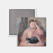 Aimant Edouard Manet - Femme au chat (Recto/Verso)