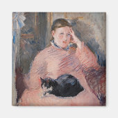 Aimant Edouard Manet - Femme avec chat (Devant)